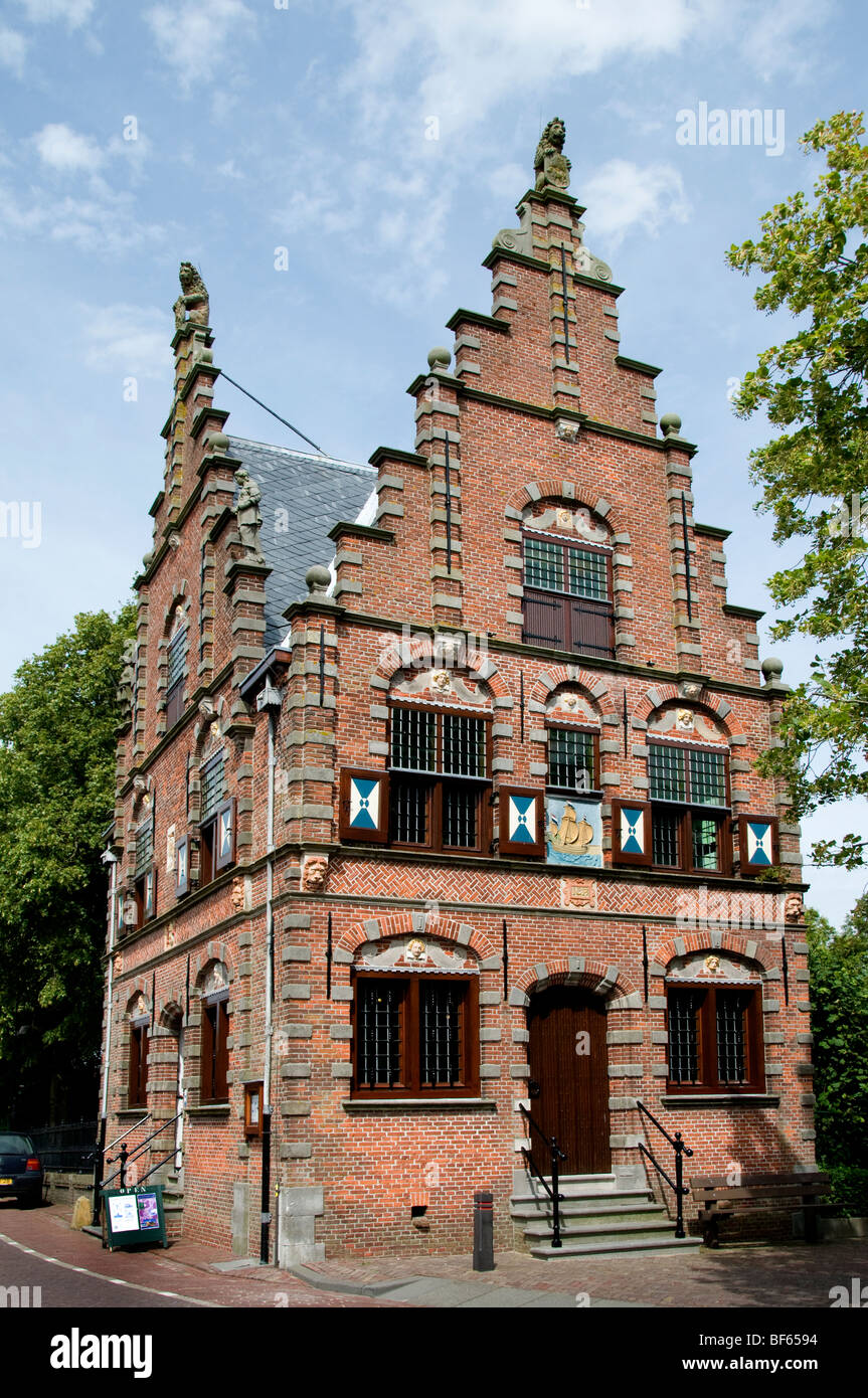 Injerto del Ayuntamiento de la ciudad histórica de Holanda Países Bajos Foto de stock