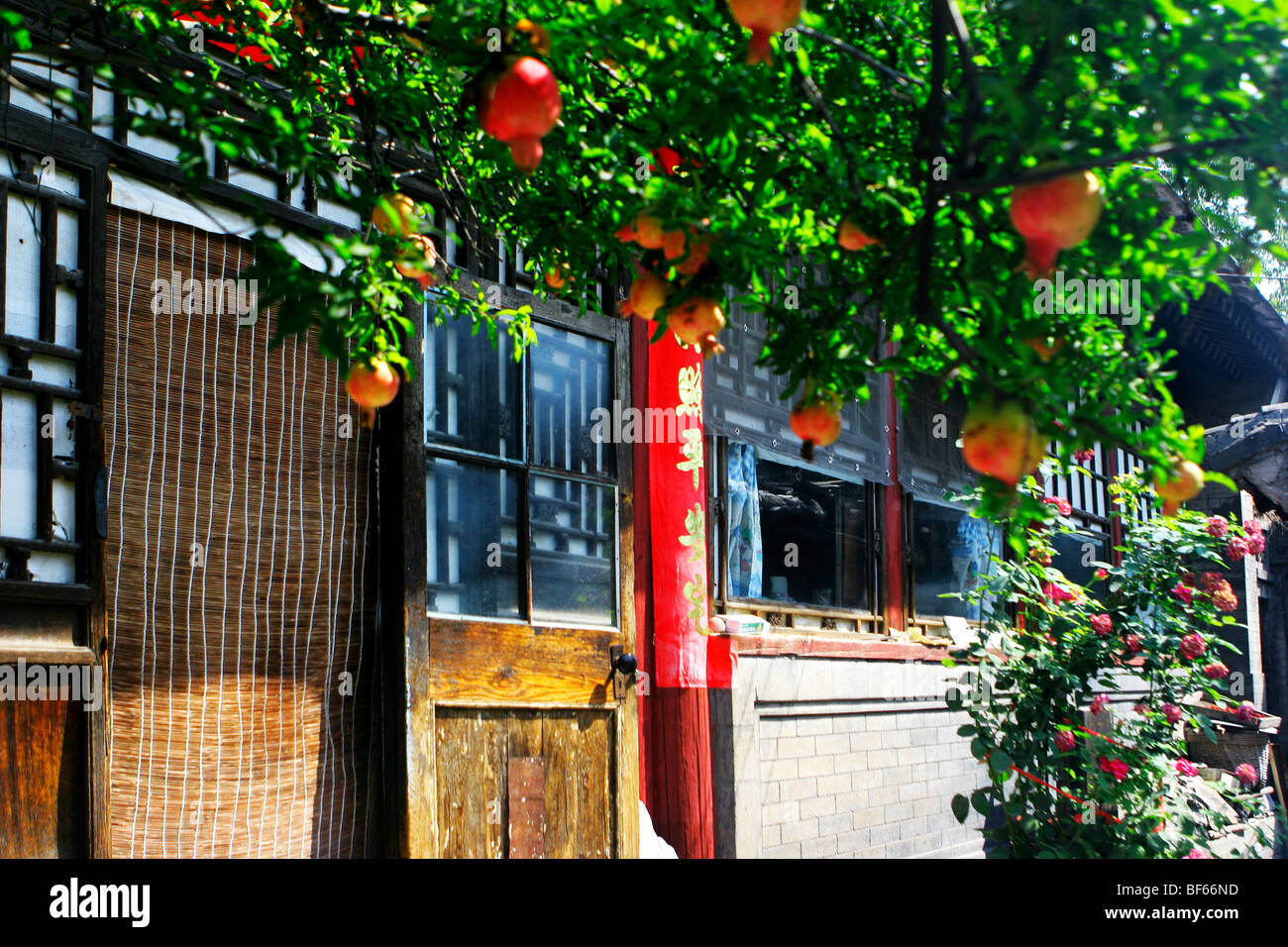 Residencia en Chuan Di Xia zona escénica, Mentougou District, Beijing, China Foto de stock