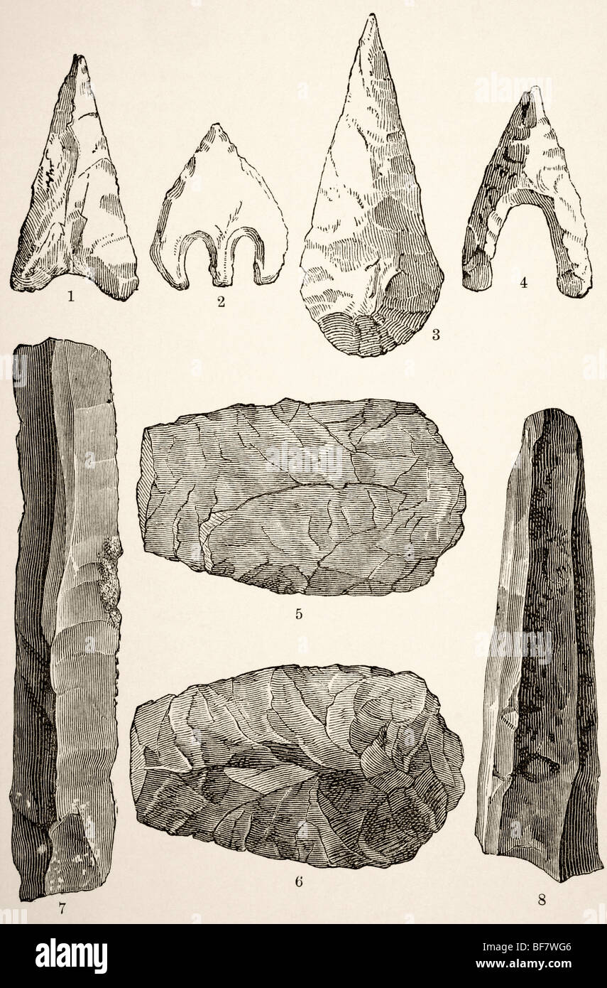 Cuchillo de pedernal prehistórico fotografías e imágenes de alta resolución  - Alamy
