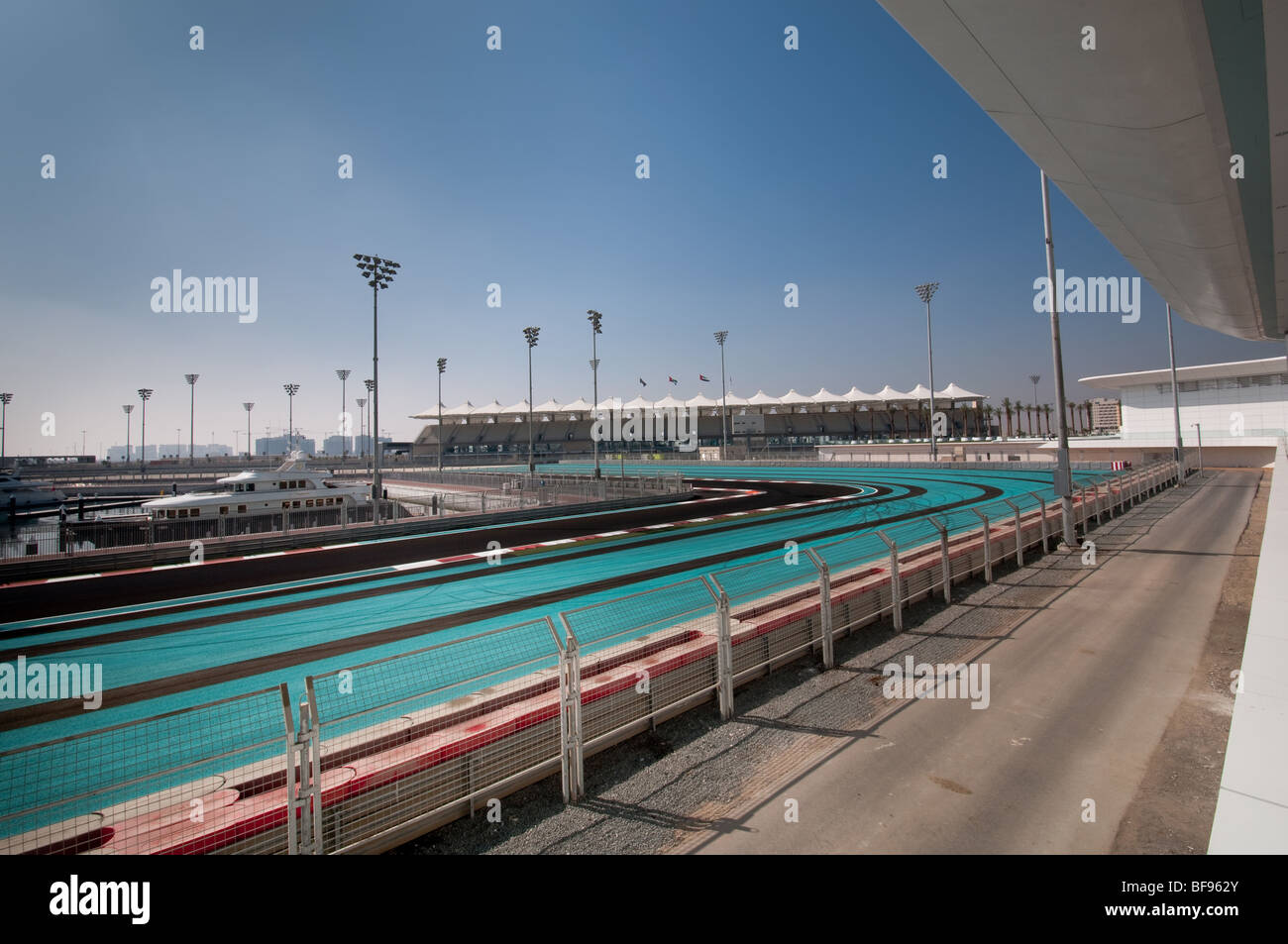 Abu Dhabi Yas Marina Grand Prix de Fórmula 1 Pista de Carreras Foto de stock