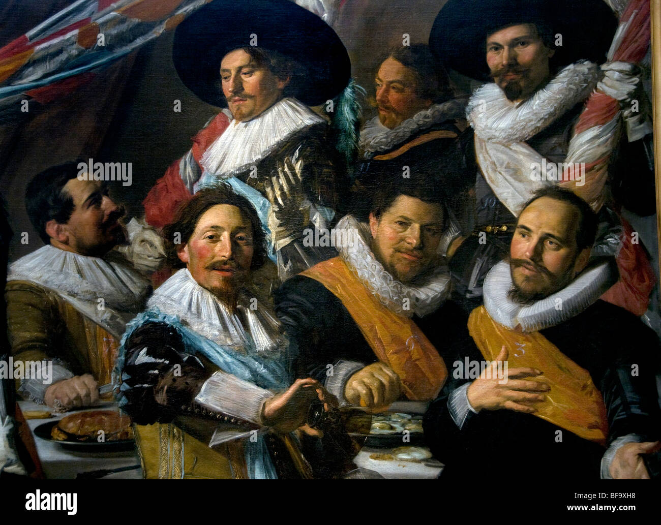 Frans Hals banquete 1582-1666 Callivermen guardia cívica 1627 Museo Holanda Foto de stock
