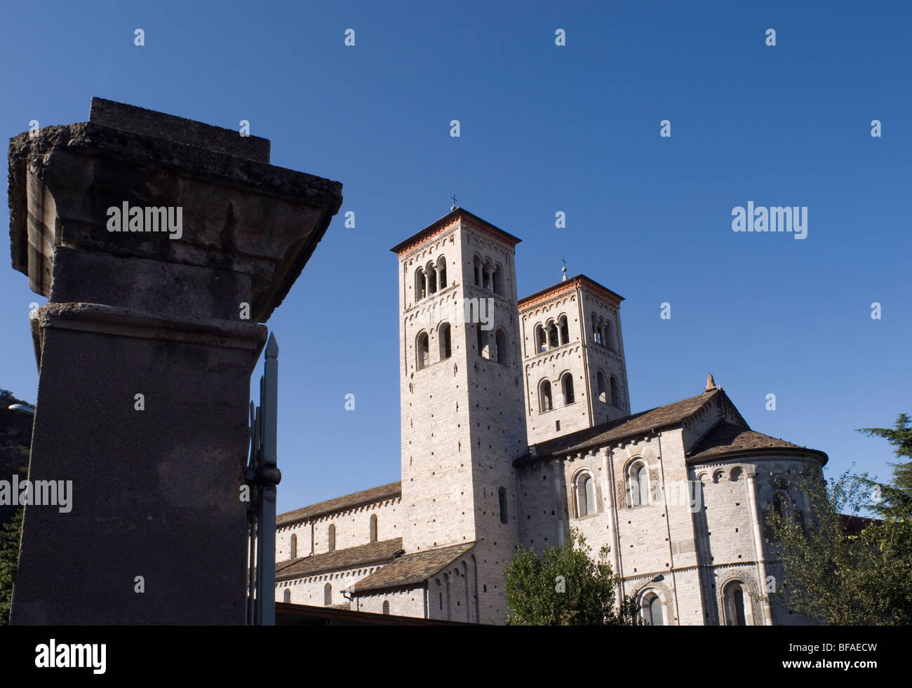 Basílica de San Abbondio, siglo XI, como, Lombardía, Italia Foto de stock