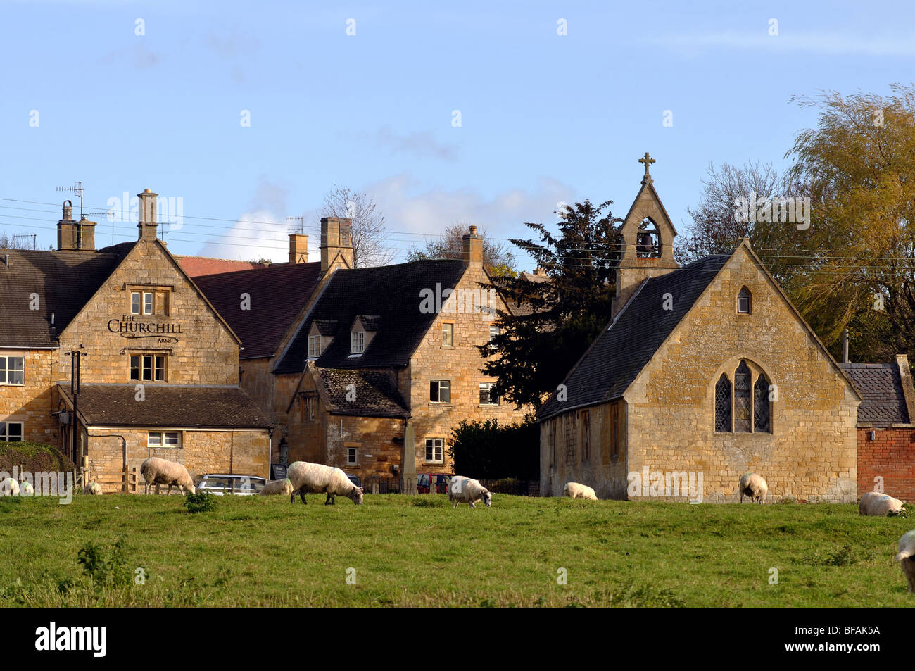 Paxford village, Gloucestershire, Inglaterra, Reino Unido. Foto de stock