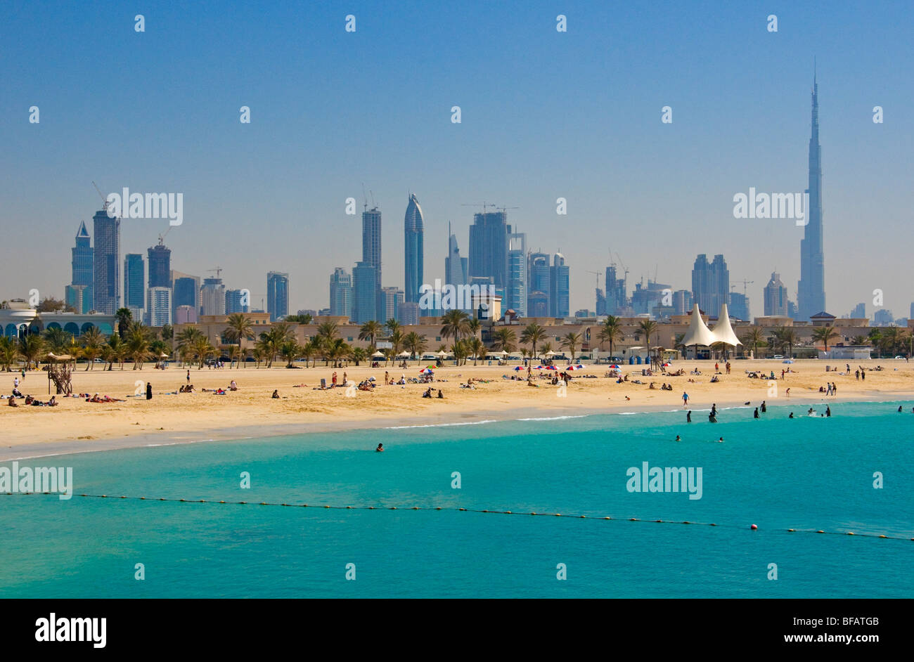 Horizonte de Dubai Foto de stock