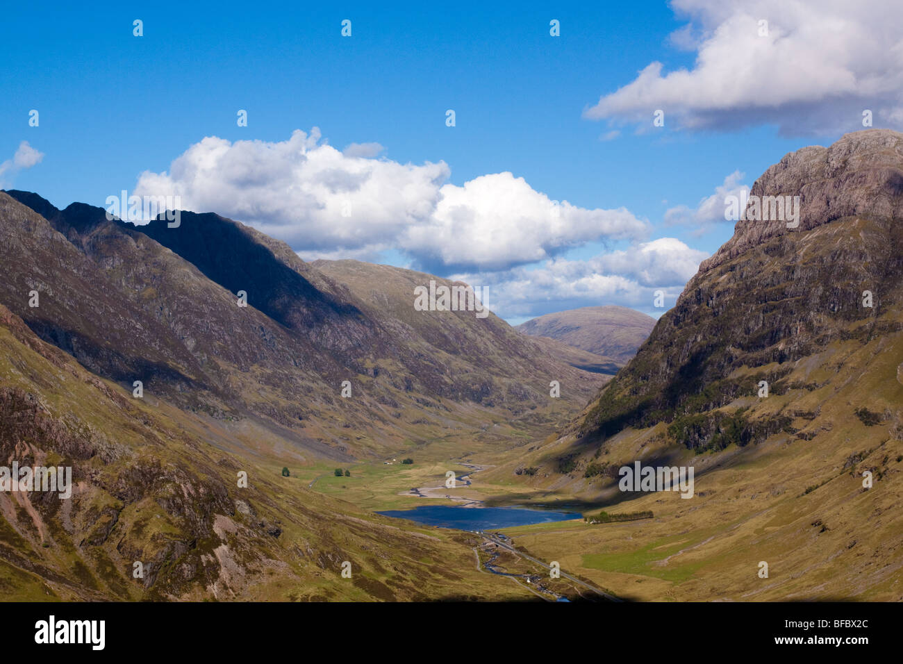 Glen Coe, Highlands escocesas Foto de stock