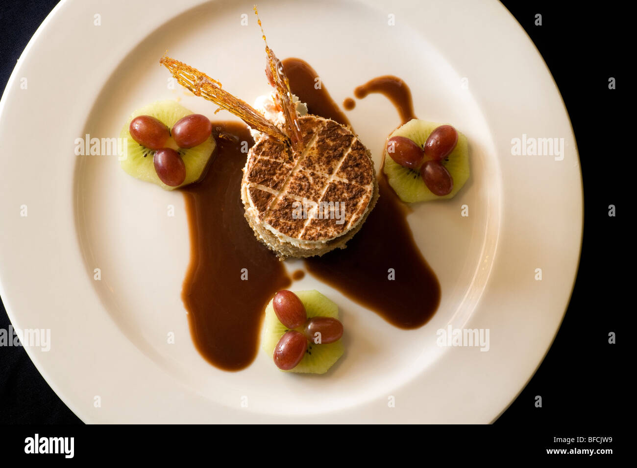 Tiramisu Postre - Hemingways Resort - Watamu, Kenya Foto de stock