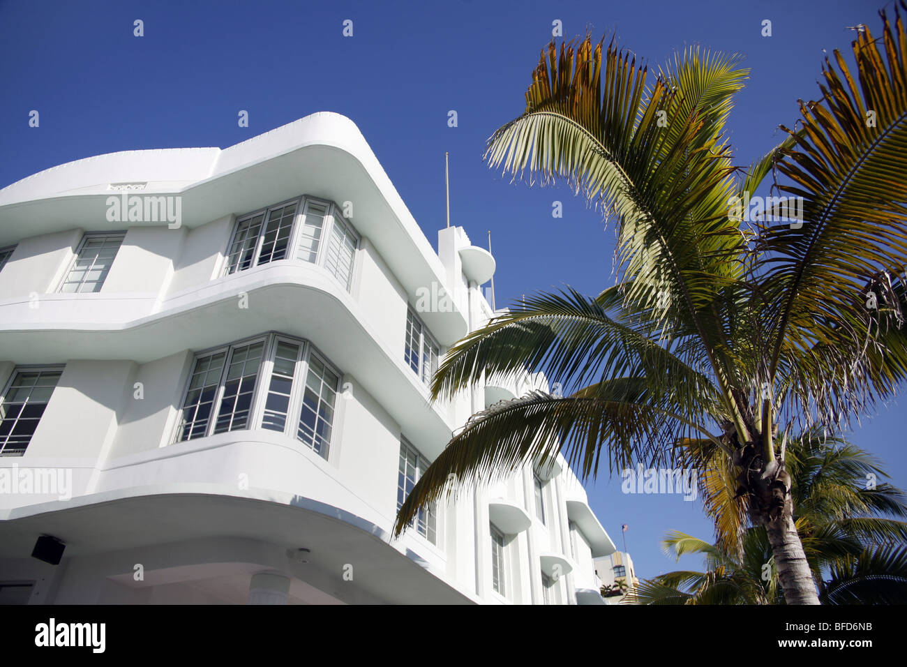 El Carlyle Hotel en Ocean Drive, Miami Beach. Foto de stock