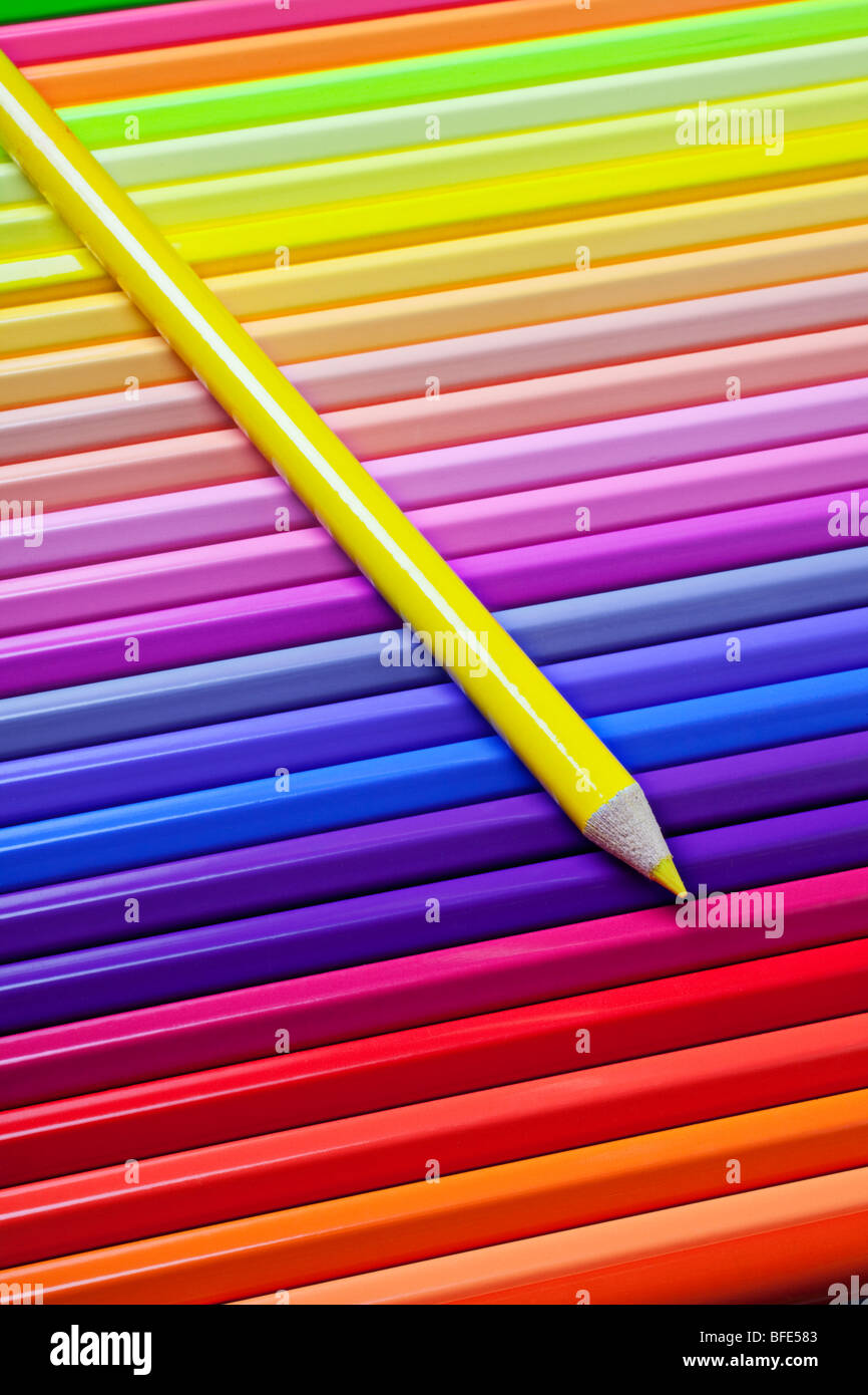 Lápices de colores Foto de stock