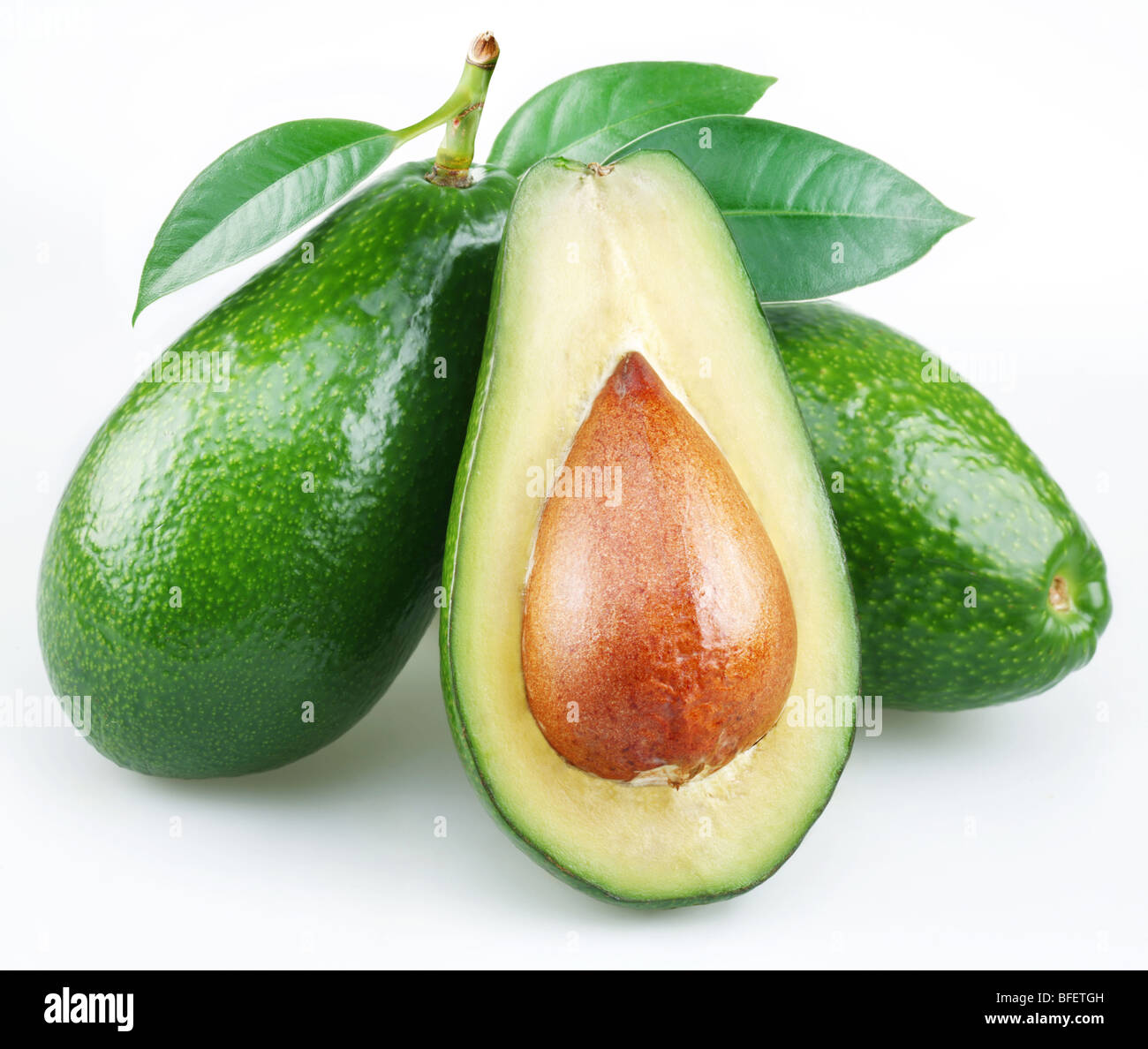 Medio Fruto De Aguacate Fotos e Imágenes de stock Alamy