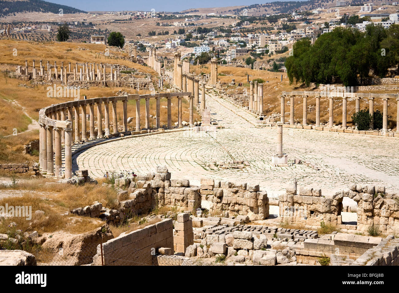 Gimnasia Tienda Disponible Las ruinas del casco antiguo de Jerash, Jordania, Oriente Medio Fotografía  de stock - Alamy