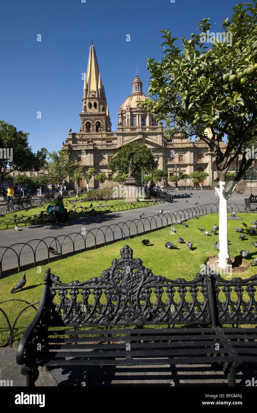 Catedral de Guadalajara, Guadalajara, Jalisco, México Foto de stock