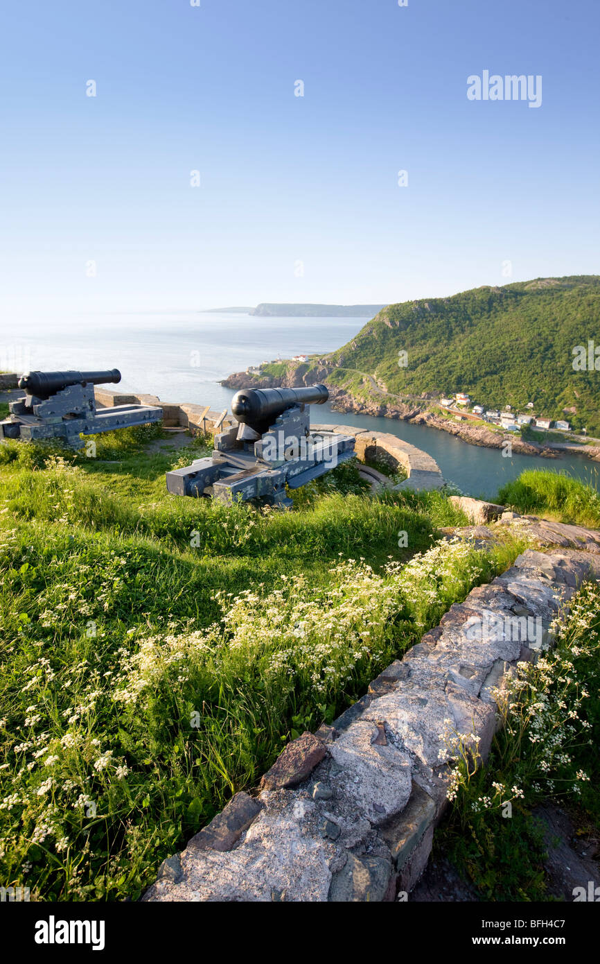 Vista desde Signal Hill, National Historic Site. Saint John's, Newfoundland, Canadá Foto de stock