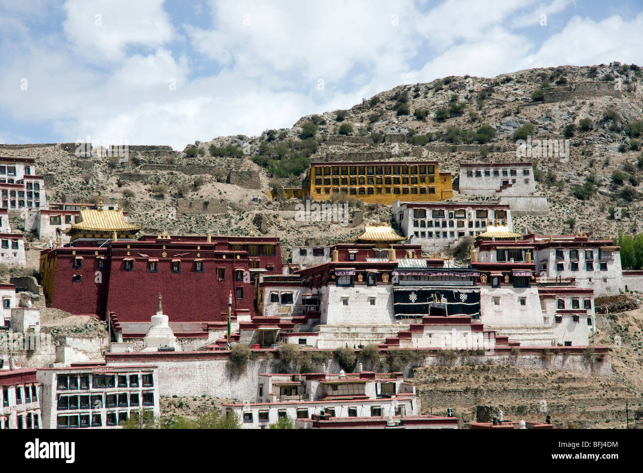 El monasterio de Ganden gelugpa Foto de stock