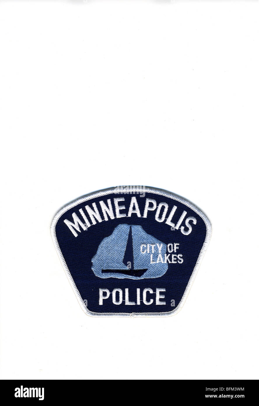 Departamento de Policía de Minneapolis parche. Foto de stock