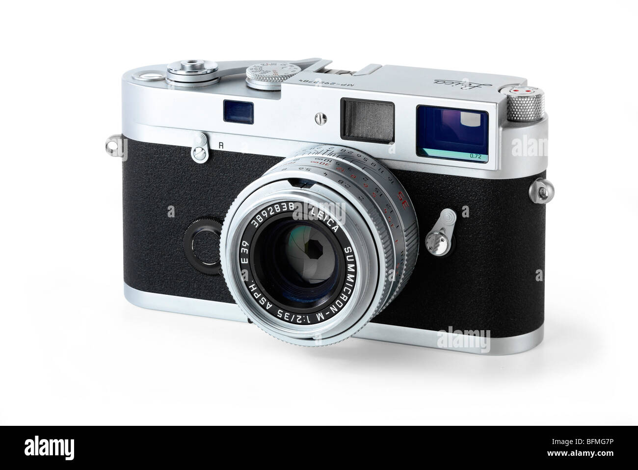 Leica MP cámara en blanco procedencia Foto de stock