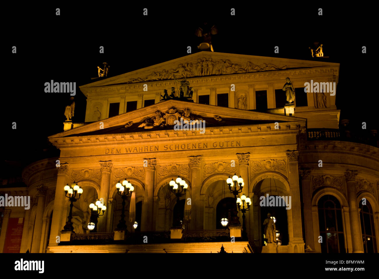 La Alte Oper (ópera antigua )en Frankfurt am Main, Alemania Foto de stock