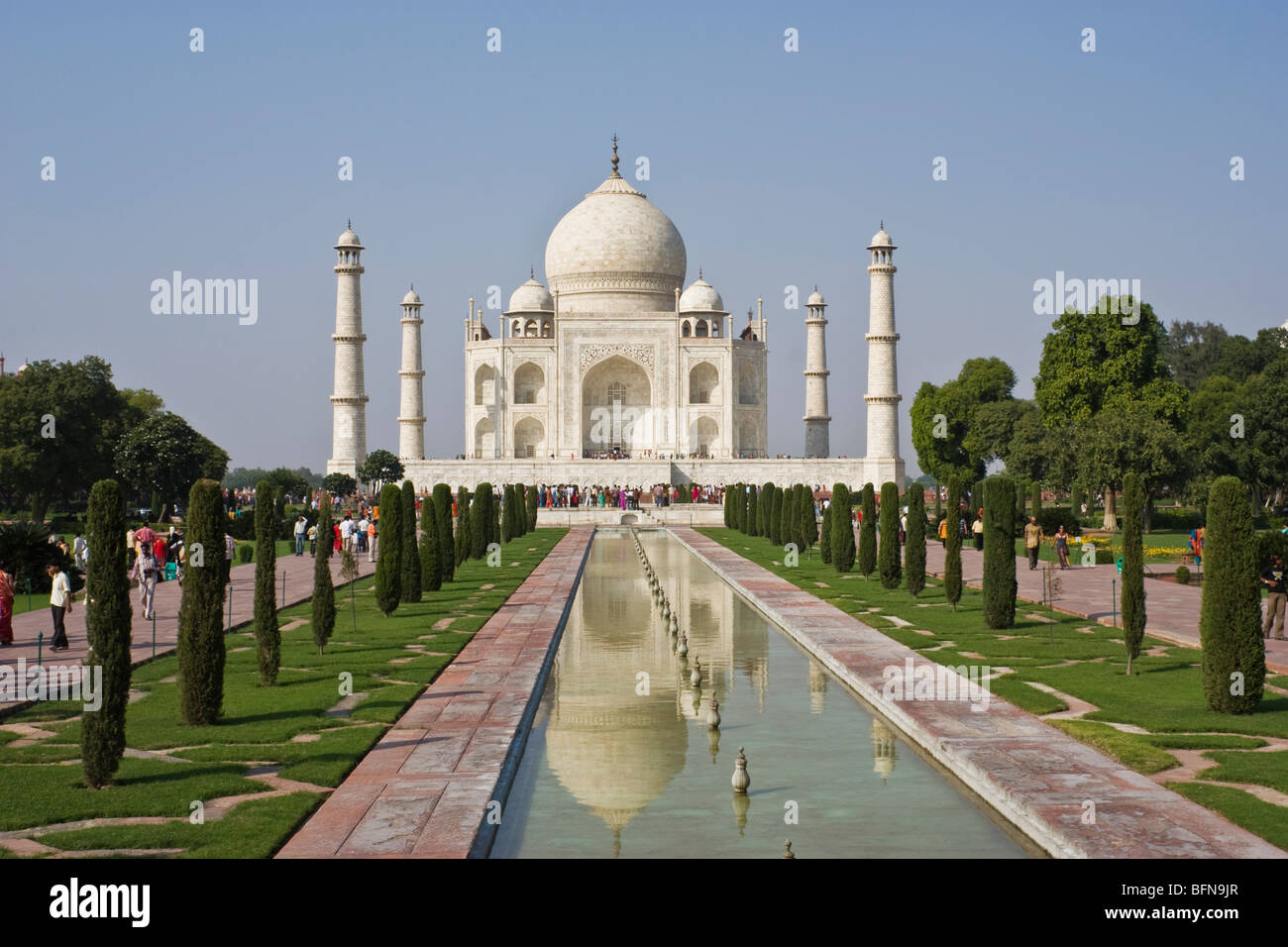 Taj Mahal, Agra, India - maravilla del mundo. Foto de stock
