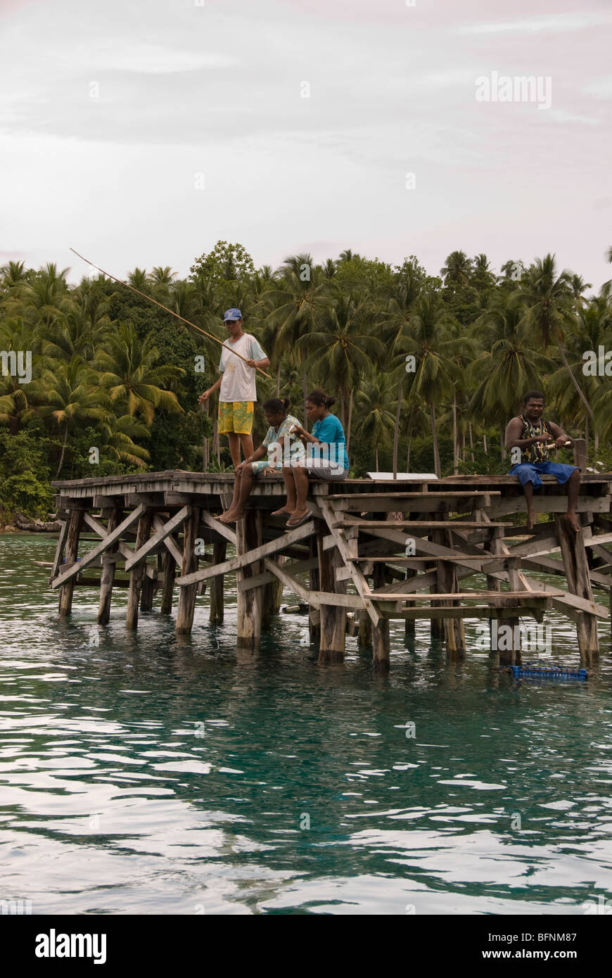 En Raja Ampat Manyaifun isla, Papúa, Indonesia Foto de stock