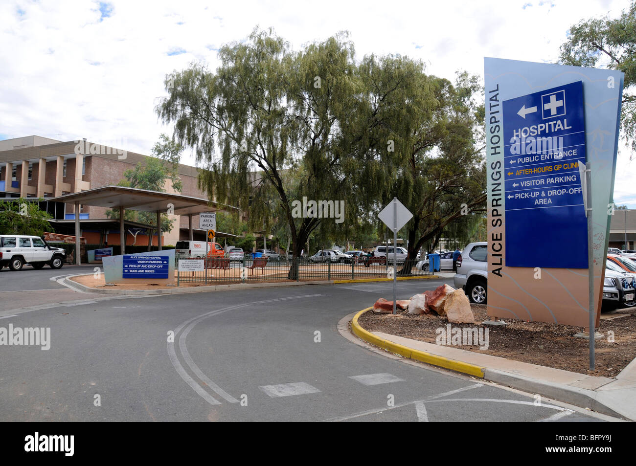Hospital general de Alice Springs, Australia Foto de stock