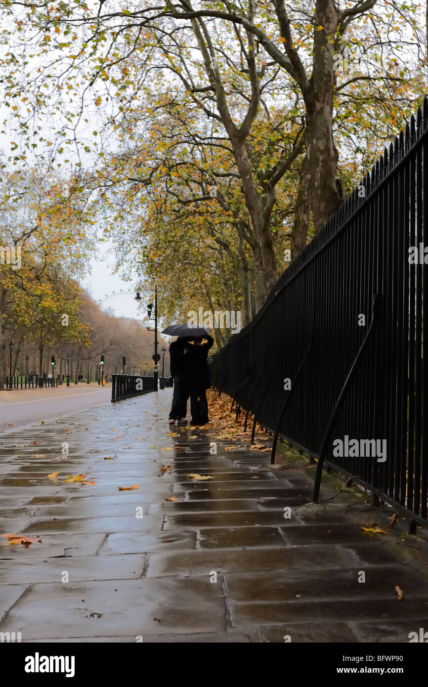 Reflexiones romántico, la ciudad de Westminster, Londres Foto de stock