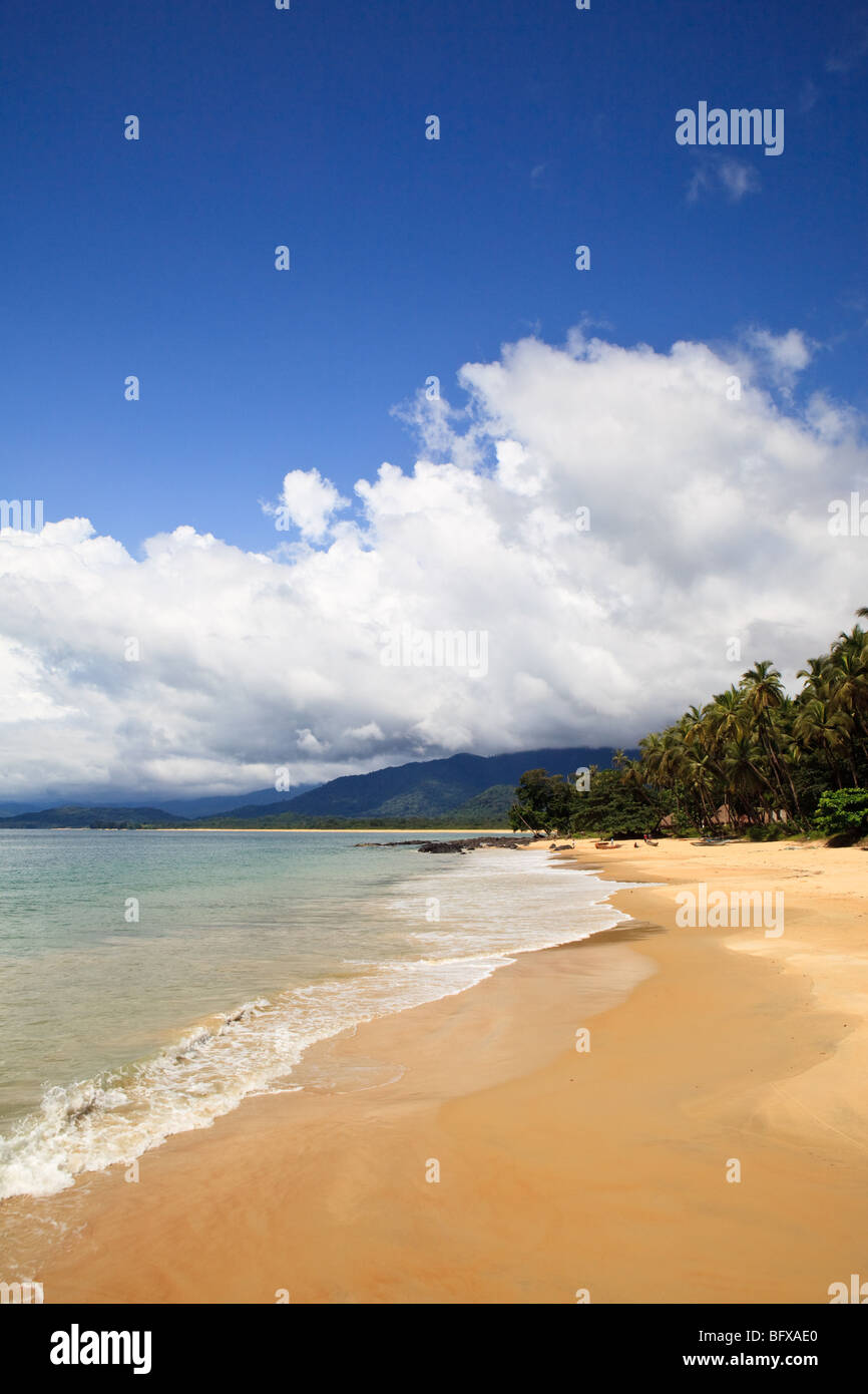 Bureh Playa península de Freetown, Sierra Leona Foto de stock
