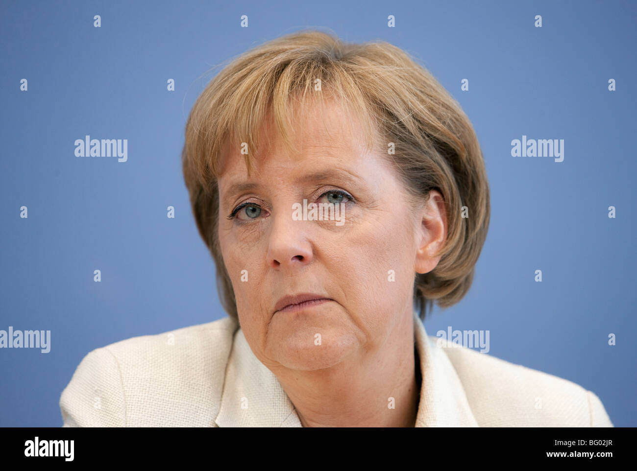 Angela Merkel, CDU, Canciller de Alemania, Berlín, 18.09.2009 Foto de stock