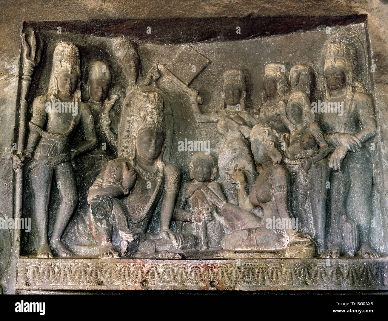 Ramesvara cueva (21), la cueva de Ellora, Patrimonio Mundial de la UNESCO, Maharashtra, India, Asia Foto de stock