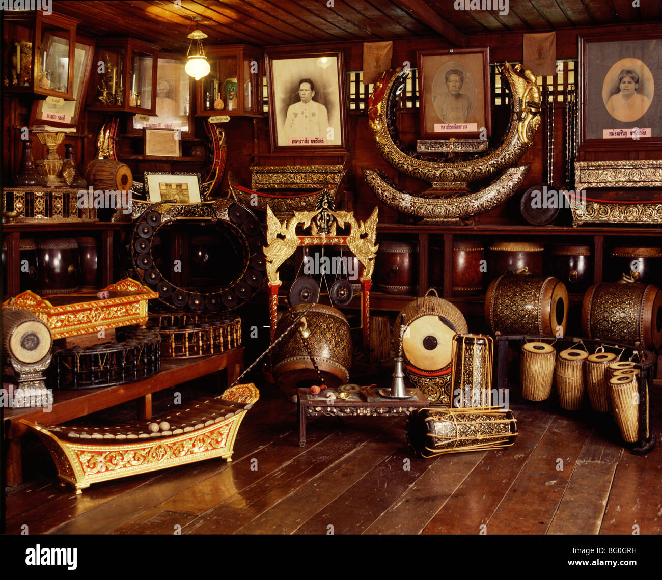 Instrumentos musicales en Tailandia, el sudeste de Asia, Asia Foto de stock