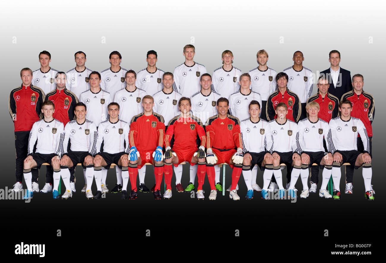 Foto de equipo del equipo nacional de fútbol alemán Foto de stock