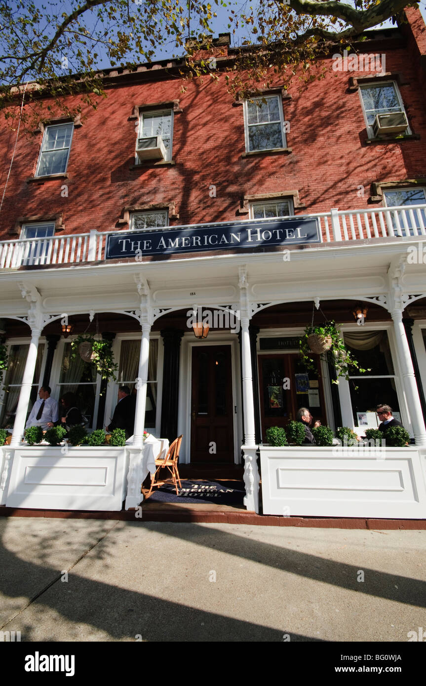 El famoso American Hotel, Sag Harbor, los Hamptons, en Long Island