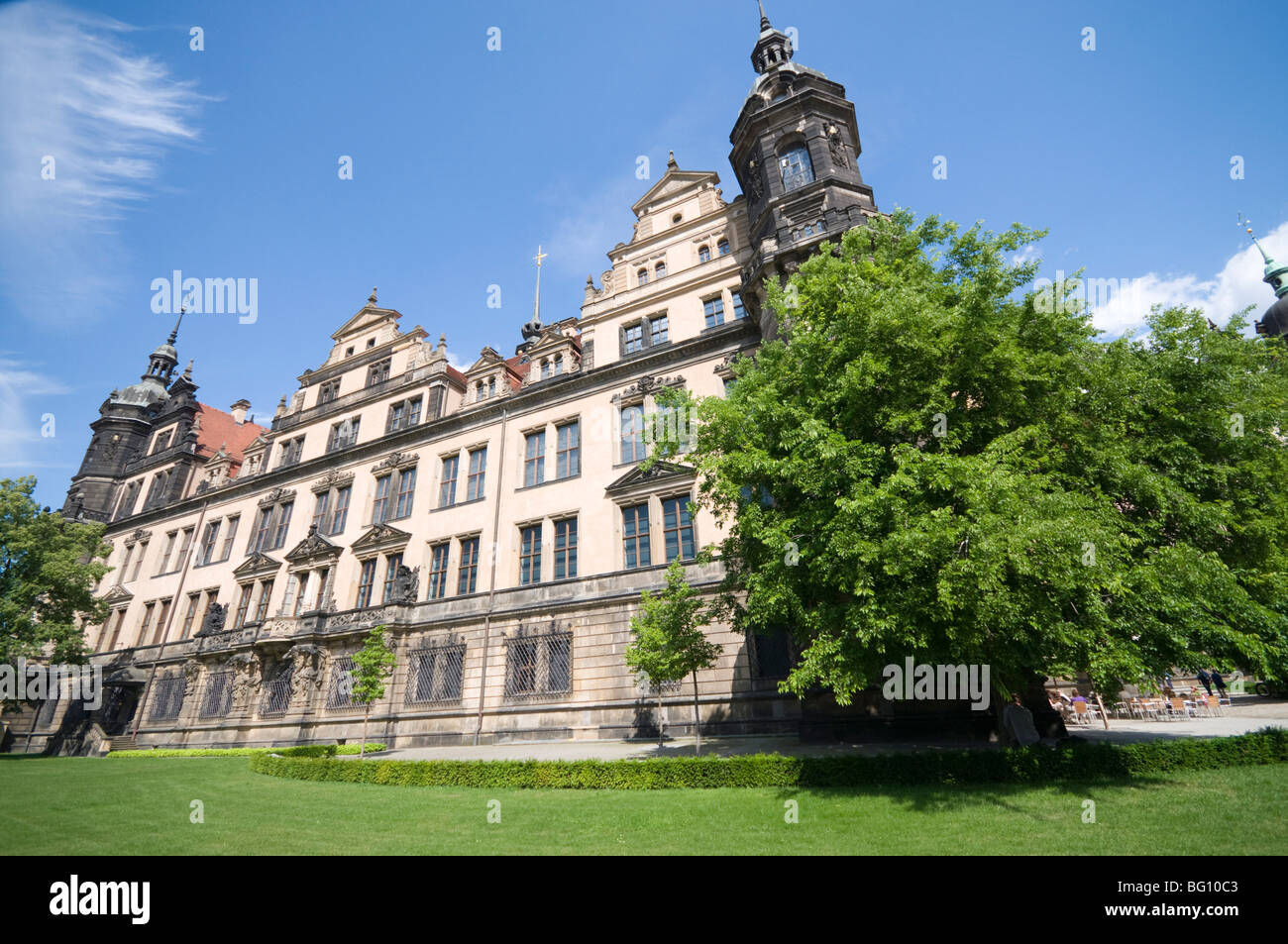 El Palacio de Tribunales, Dresde, Sajonia, Alemania, Europa Foto de stock