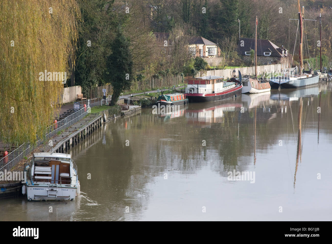Ocio barco río Medway kent Foto de stock