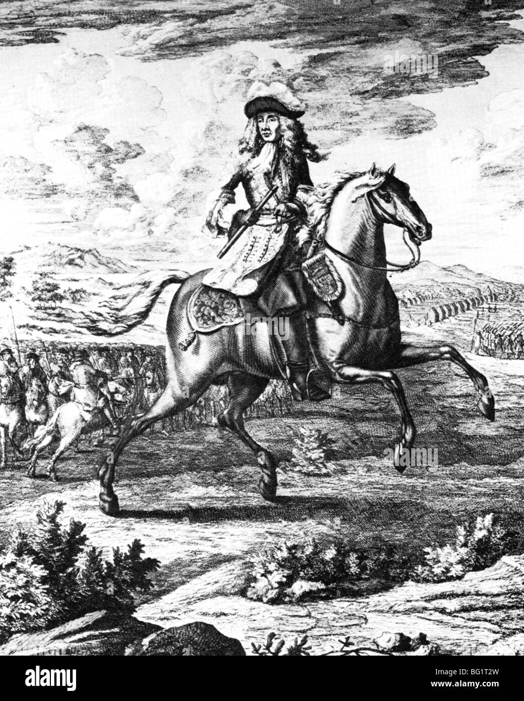 El rey Jaime II de Inglaterra e Irlanda (1633-1701) Foto de stock