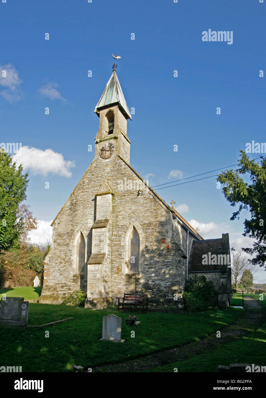 Iglesia de St Giles, Exhall, cerca de Alcester, Warwickshire Foto de stock
