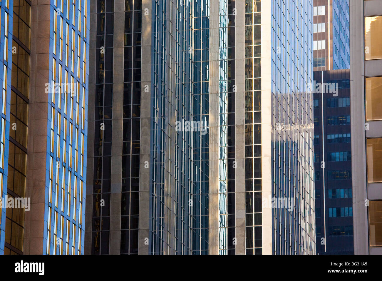Detalles de rascacielos en Toronto, Canada Foto de stock