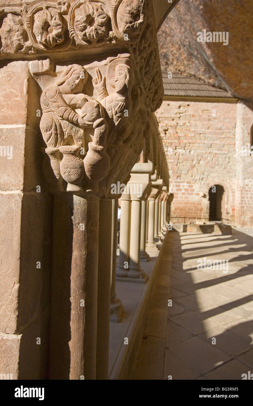 San Juan de la peña monasterio, Jaca, Aragón, España, Europa Foto de stock