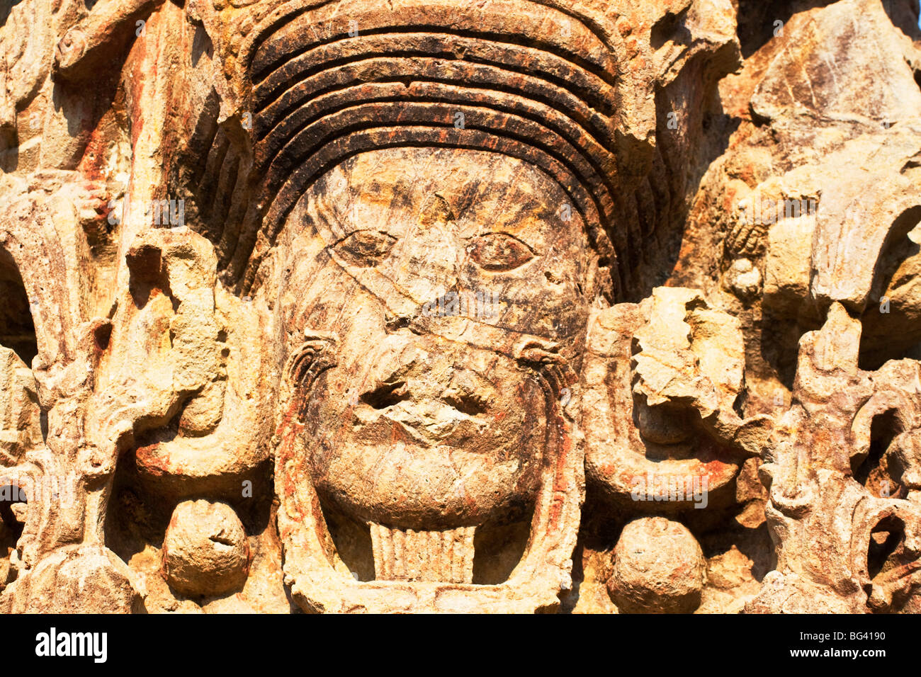 Honduras Copán Ruinas, Copán Ruinas, La Gran Plaza, Estela B, AD 731