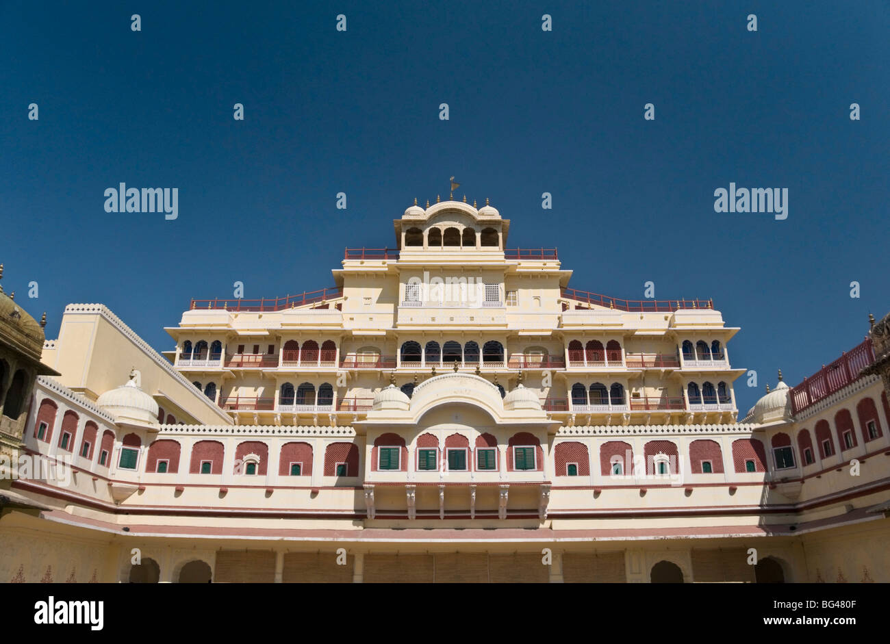 El Royal City Palace, Jaipur, Rajasthan, India, Asia Foto de stock
