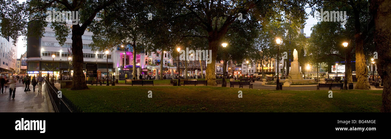 Vista panorámica de Leicester Square. Foto de stock