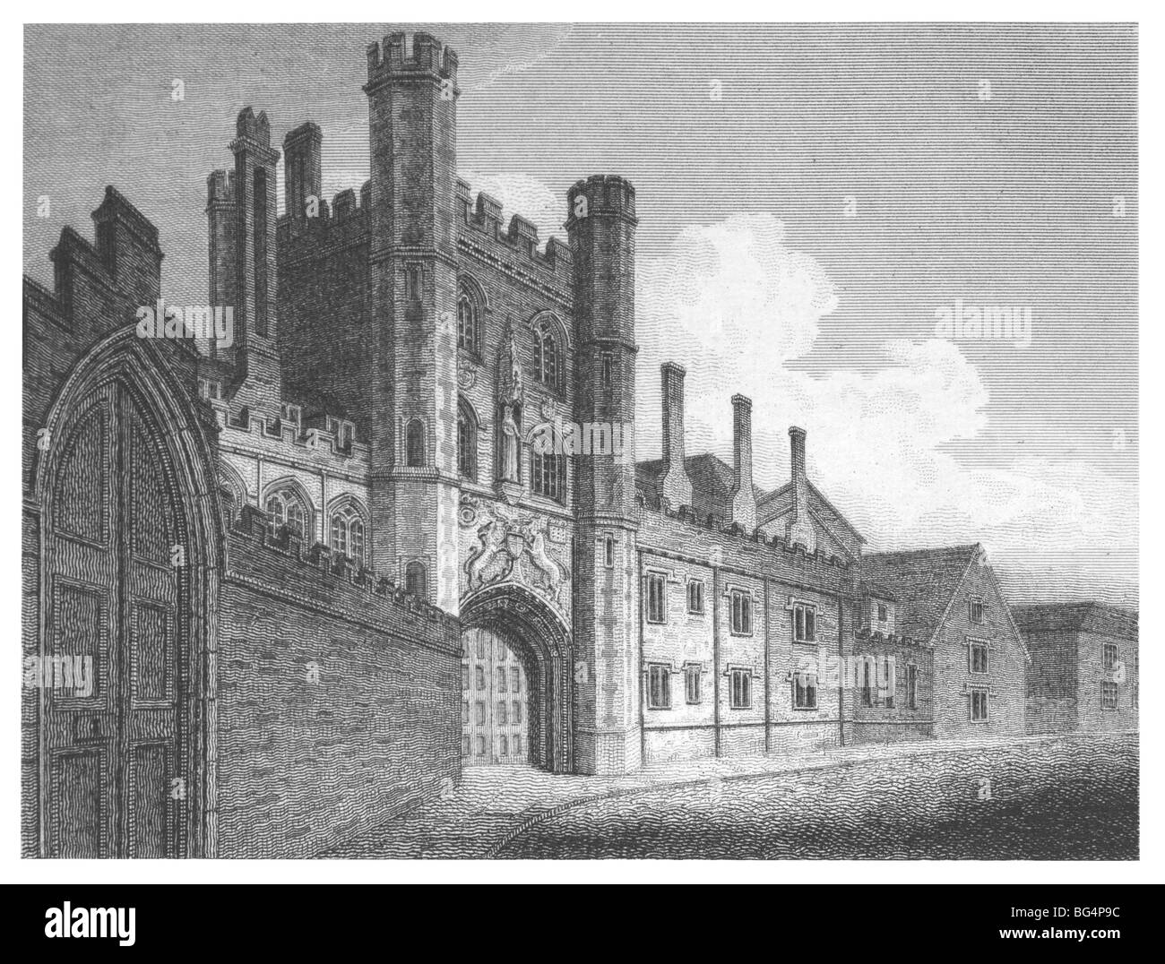 St John's College, Cambridge - entrada Foto de stock