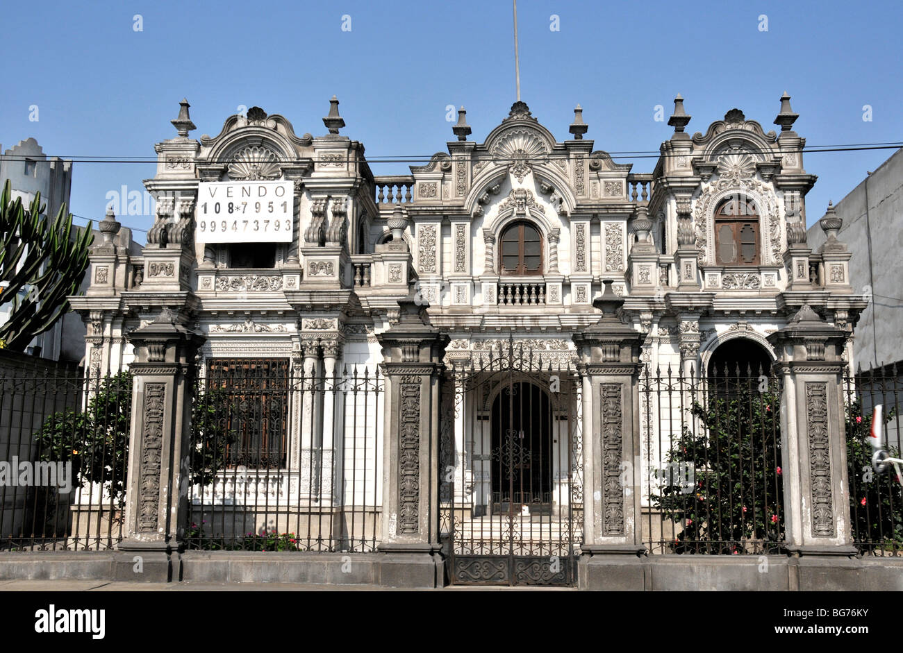 Se vende casa de estilo barroco, Arequipa Avenue, Lima, Perú Fotografía de stock Alamy