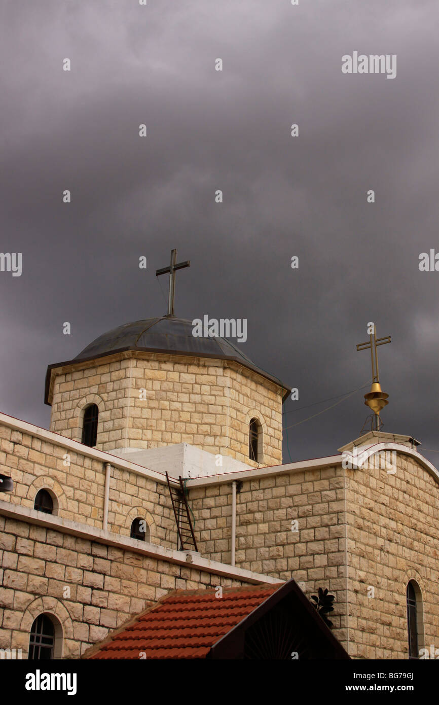 Israel, en Galilea, la Iglesia greco-melquita católica en Rame' Fotografía  de stock - Alamy