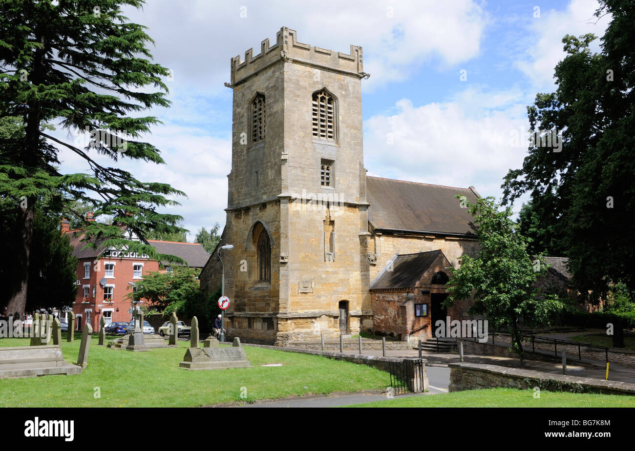 Iglesia de San Andrés, Pershore, Worcestershire, Inglaterra, Reino Unido. Foto de stock