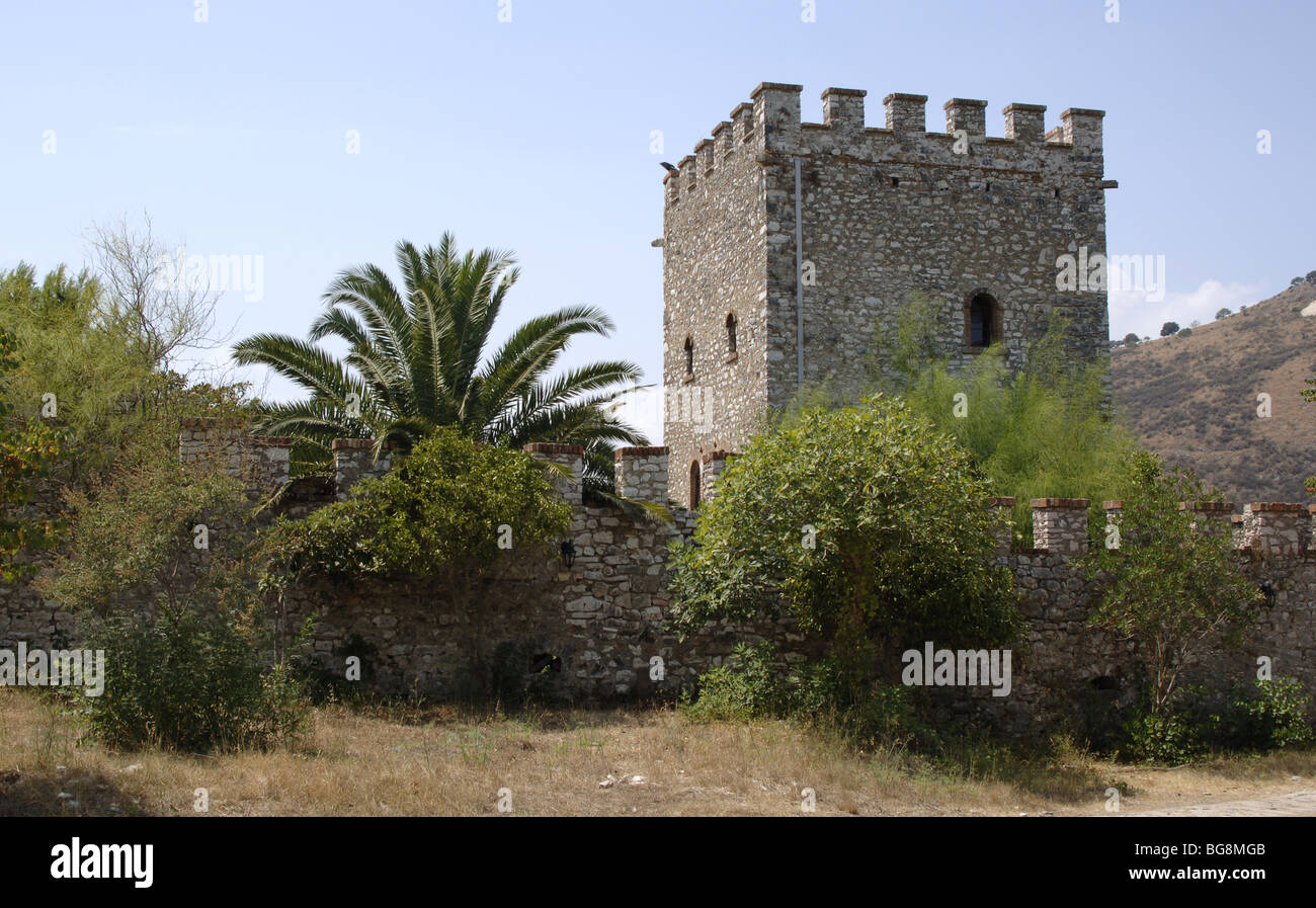 La República de Albania. Butrint. Castillo veneciano que data de los siglos XIV-XVI. Foto de stock