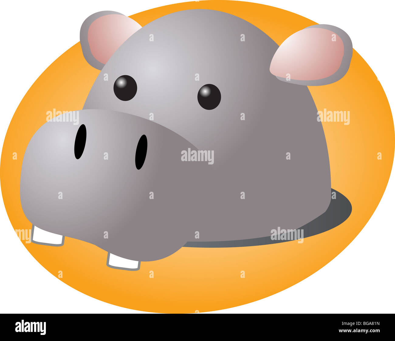 Un Pequeño Hipopótamo Y Una Moto Roja. Dibujos Animados Ilustraciones svg,  vectoriales, clip art vectorizado libre de derechos. Image 37056754