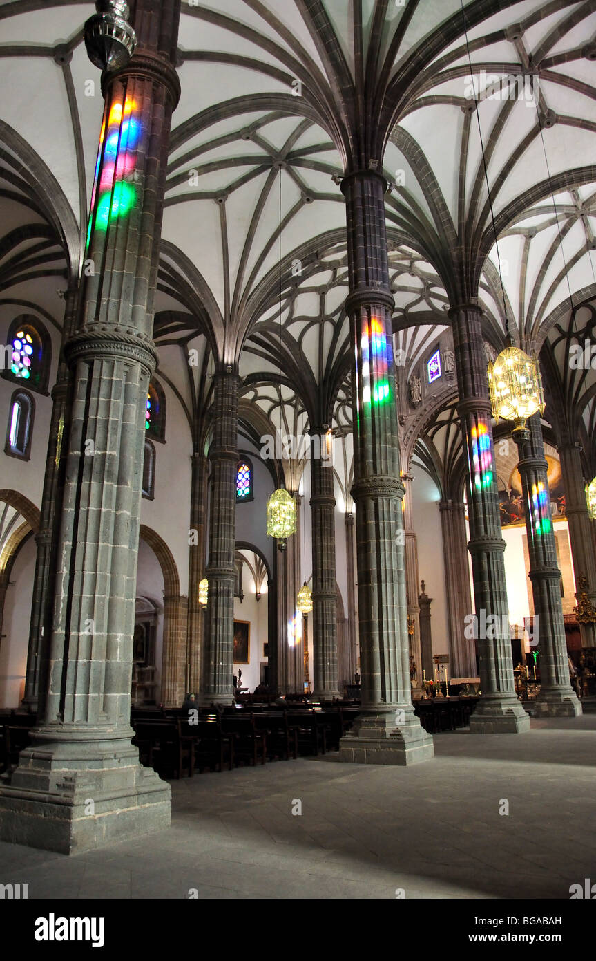 Interior de la catedral, la Catedral de Santa Ana, en Vegueta, Las Palmas de Gran Canaria, Gran Canaria, Islas Canarias, España Foto de stock