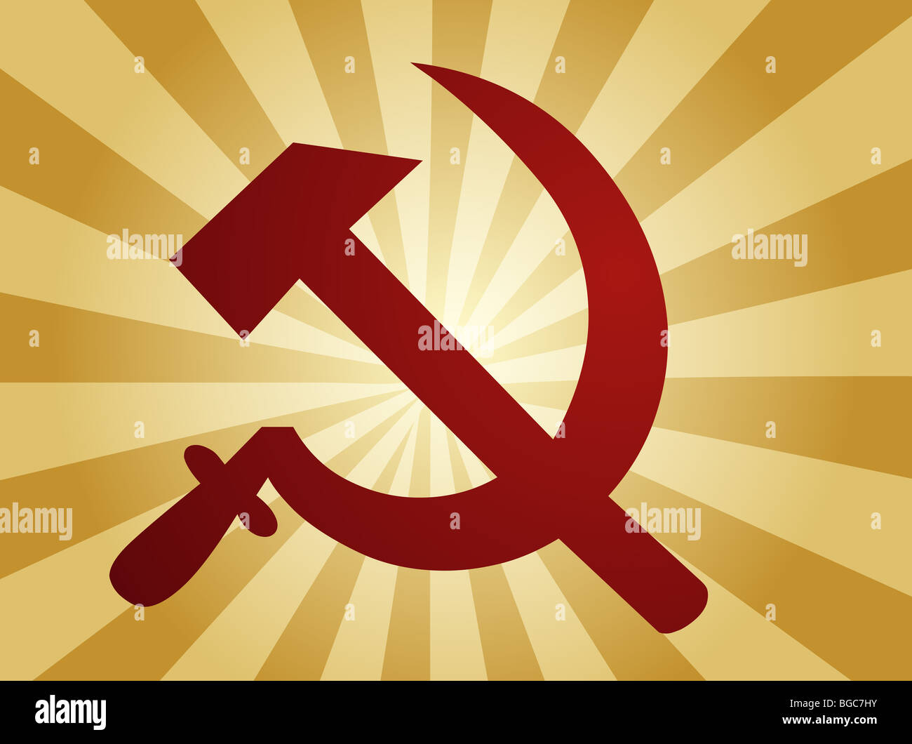 Urss soviético de la hoz y el martillo símbolo político Fotografía de stock  - Alamy