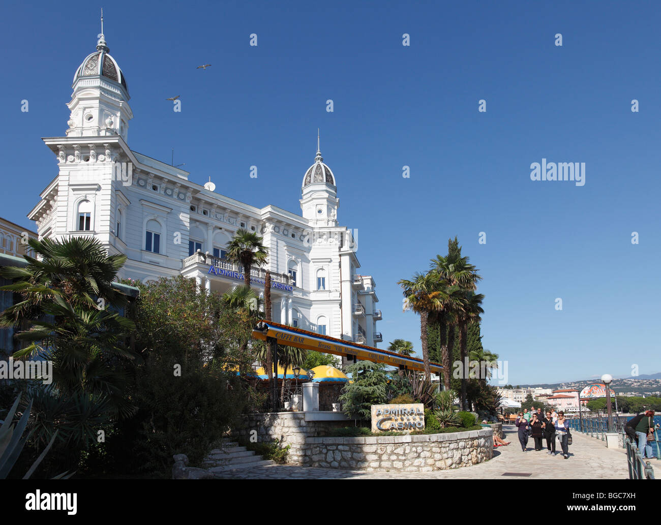 Casino Admiral, Opatija, Istria, Croacia, Europa Foto de stock