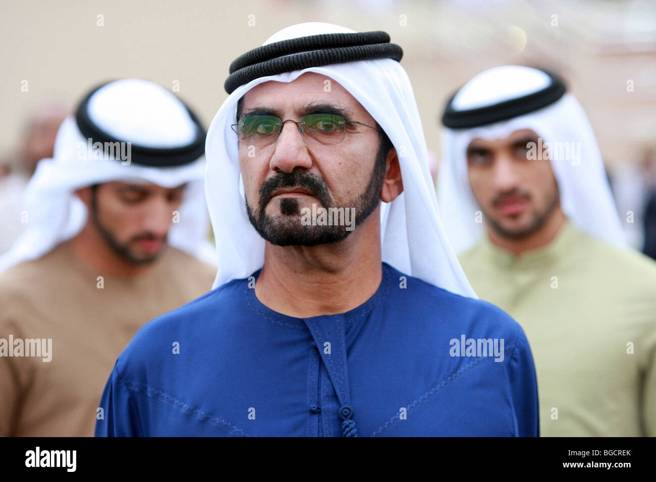 El Jeque Mohammed bin Rashid Al Maktoum, Dubai, Emiratos Árabes Unidos. Foto de stock