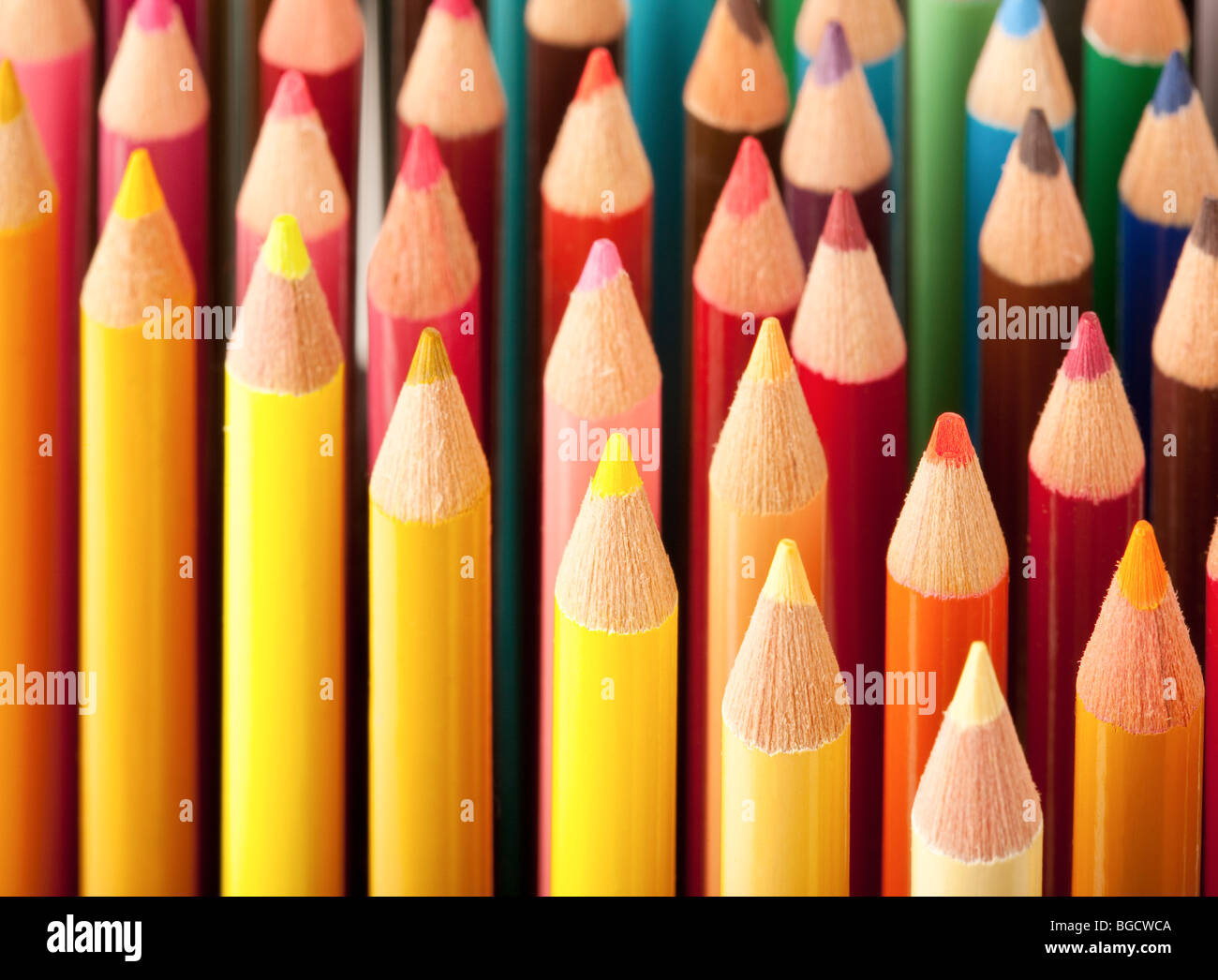 Cerca de lápices de colores Foto de stock